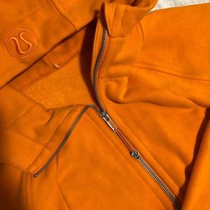 Orange Lululemon Scuba Hoodie